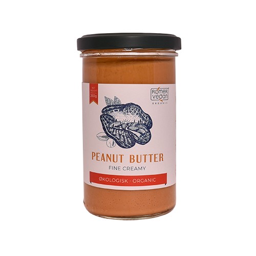 Peanut Butter creamy Økologisk - 260 gram - Rømer Vegan