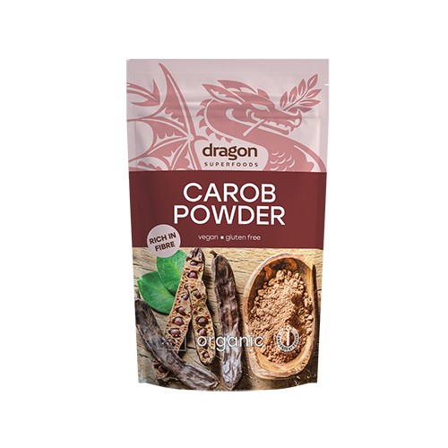 Carob pulver Økologisk - 200 gram - Dragon Superfoods