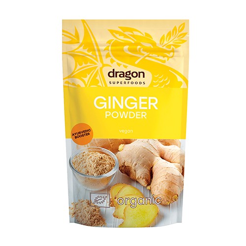 Ingefær pulver Økologisk - 200 gram - Dragon Superfoods
