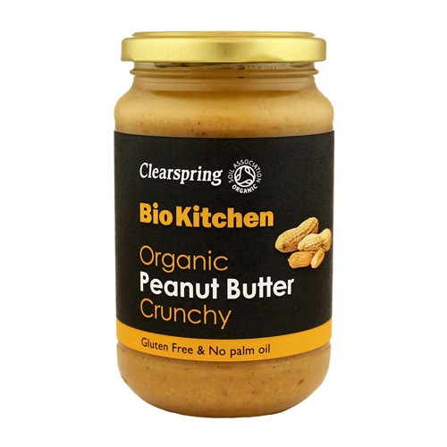 Peanut butter Crunchy  Økologisk  - 350 gram - Clearspring