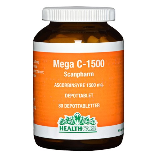 Mega C 1500 mg Health Care - 80 tab - Tolico