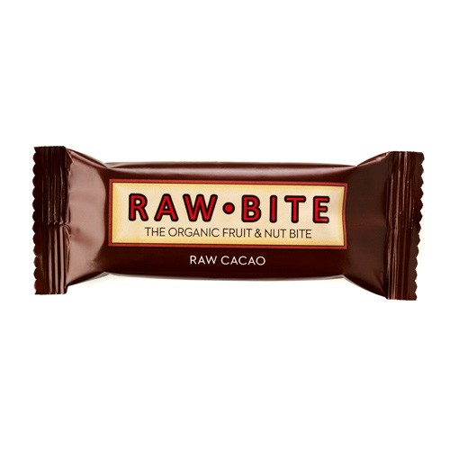 Billede af Raw Cacao - Økologisk, Laktose- og glutenfri frugt- og nøddebar RawBite - 50 gram - DISCOUNT PRIS