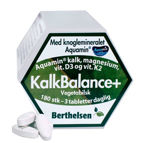 Billede af KalkBalance+ m. kalk,mag,D3,K2 - 180 tabletter