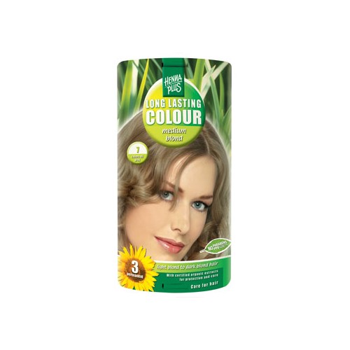 Hennaplus 7 hårfarve medium blond - 80 ml - Dehn & Co A/S