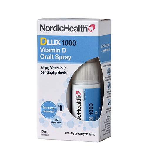 DLux 1000 Vitamin D Oral spray - 15 ml - NordicHealth