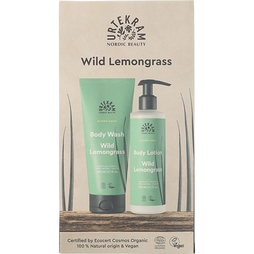 Gaveæske Wild Lemongrass Body Lotion & Body Wash - 1 pakke - Urtekram