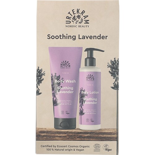 Billede af Gaveæske Soothing Lavender Body Lotion & Body Wash - 1 pakke - Urtekram