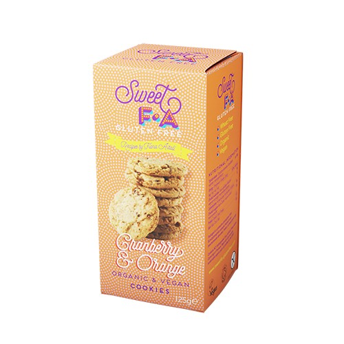 Tranebær & Appelsin Cookies Økologisk Sweet FA - 125 gram - Island Bakery - Mindst holdbar til : 02-09-2022