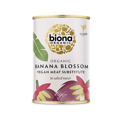 Banana Blossom i saltet vand økologisk - 400 gram - Biona Organic - Mindst holdbar til : 17-11-2023