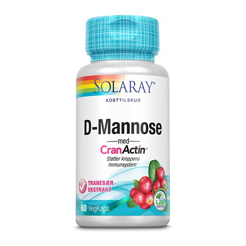 D-Mannose med CranActin - 60 kapsler - Solaray