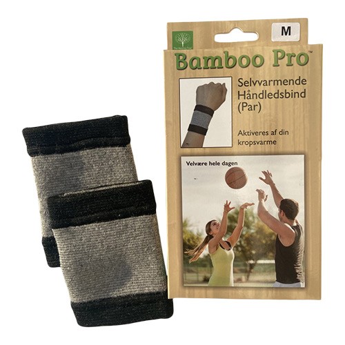 Billede af Håndledsbind, Selvvarmende, Str: M - 1 pakke - Bamboo Pro hos Økologisk-Supermarked