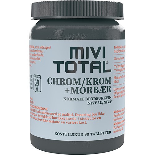 Mivi Total Krom + Morbær - 90 tabletter