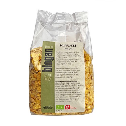 Sojaflager Økologisk - 450 gram - Biogan - Mindst holdbar til : 01-03-2023
