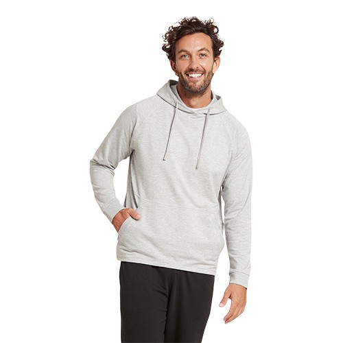 Billede af Men's Weekend Pullover Hoodie Grey Marl - Medium - Boody