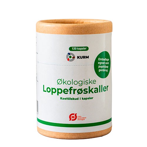 Billede af Kurm Lopppefrø skaller Psyllium 120 kapsler Økologisk - 120 kapsler