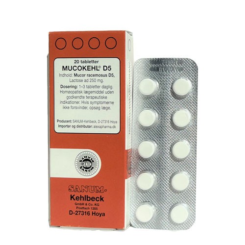 Billede af Mucokehl tabletter D5 - 20 tabletter