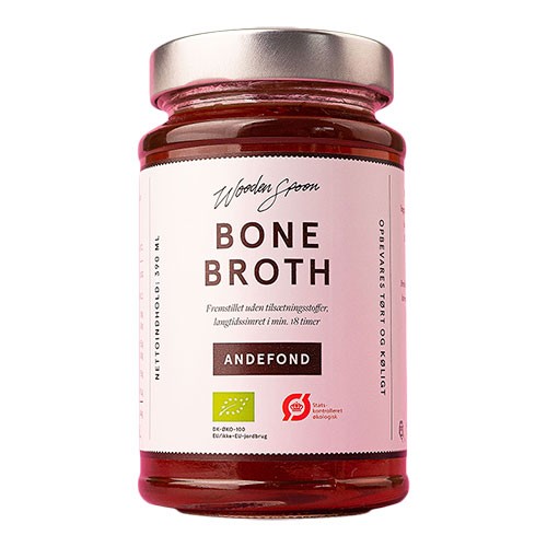 Bone Broth af and   Økologisk  - 390 ml -  Wooden Spoon