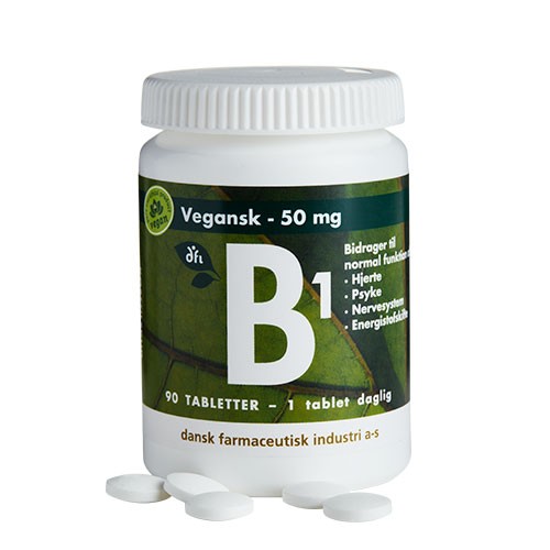 Billede af B1 50 mg Vegansk - 90 tabletter