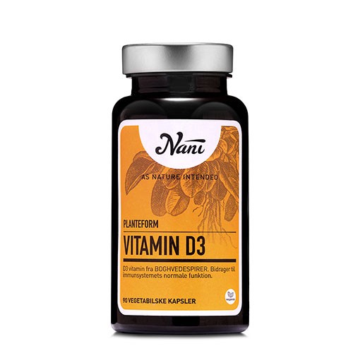 Nani Vitamin D3 på planteform - 90 kapsler