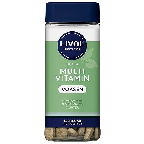 Multivitamin m.urter - 150 Tabletter - Livol