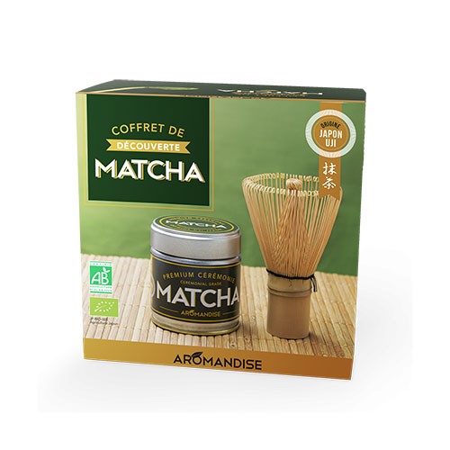 Billede af Matcha discovery sæt Økologisk (ceremonial grade matcha te & piskeri - 1 styk