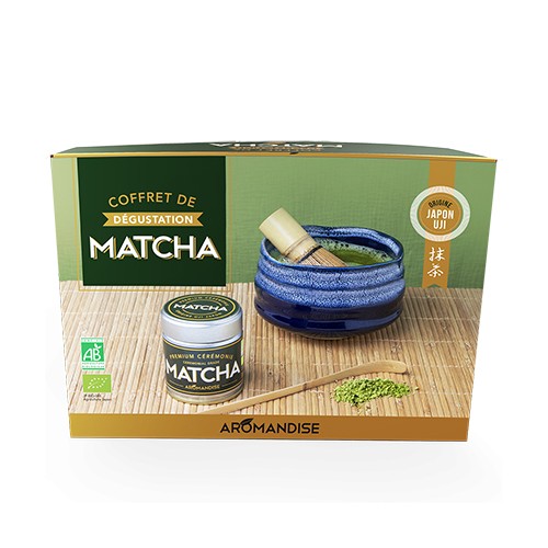 Matcha te ceremoni sæt (skål,matcha,ske,piskeris)  Økologisk  - 1 styk