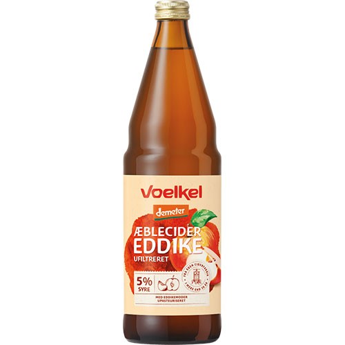 Køb Æblecidereddike, ufiltreret Økologisk Demeter - 75 cl - Voelkel - Supermarked