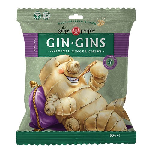 Billede af Original Ginger chews GIN-GINS - 60 gram - Ginger People