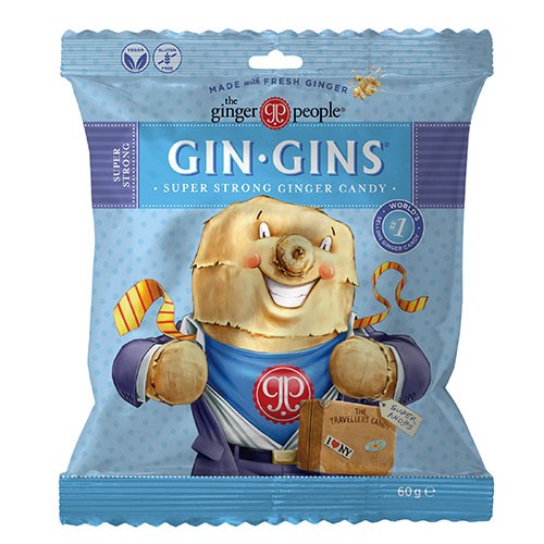 Billede af Super strong Ginger candy GIN-GINS - 60 gram