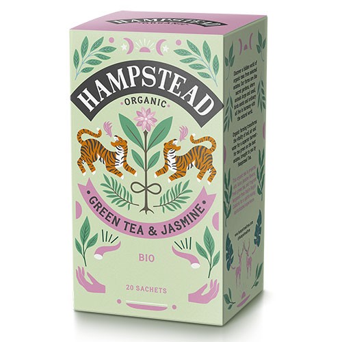 Grøn te & Jasmin Økologisk - 20 breve - Hampstead