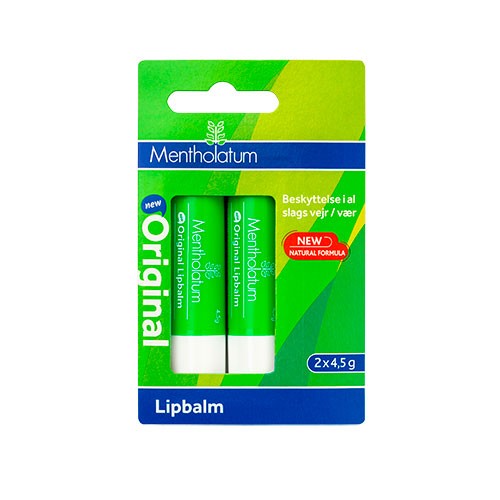 Mentholatum Læbepomade Original 2x4,5 g - 1 pakke