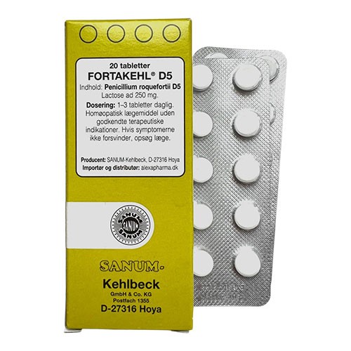 Billede af Fortakehl tabletter D5 - 20 tabletter