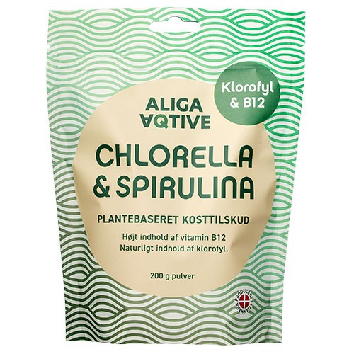 Billede af Chlorella & Spirulina pulver - 200 gram