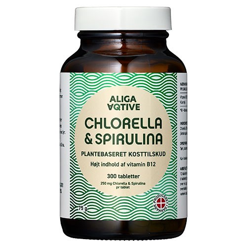 Billede af Chlorella & Spirulina Tabletter - 300 tabletter