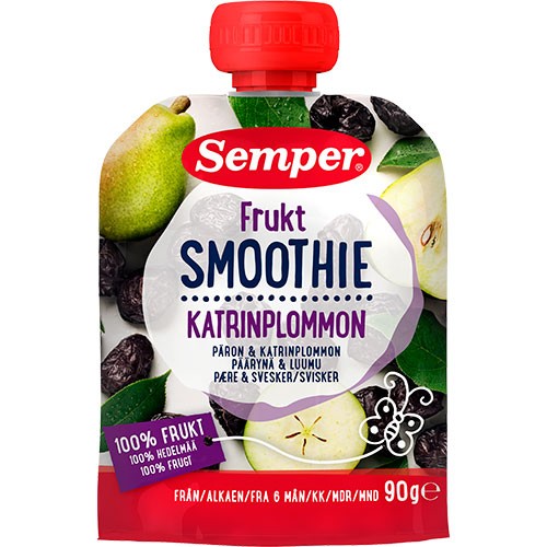 Frugtsmoothie Med Pære Svesker Fra Mdr Gram