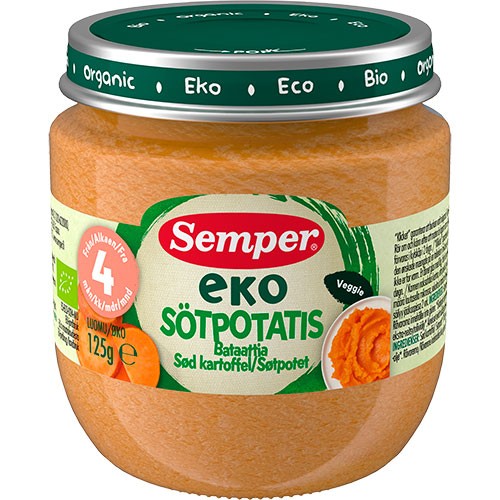 Eko Sød Kartoffelmos Økologisk 125 Gram