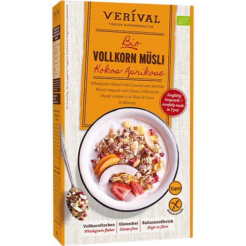 Müsli Kokos-aprikos Økologisk 325 Gram