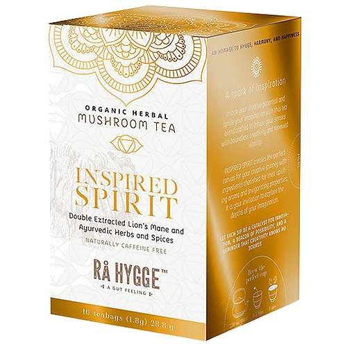 Inspired Spirit - Lion's Mane Herbal Tea Økologisk - 16 Breve - Rå Hygge