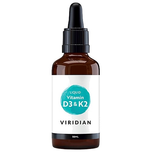 D3 & K2 Vitamin (flydende) - 50 ml - Viridian Nutrition