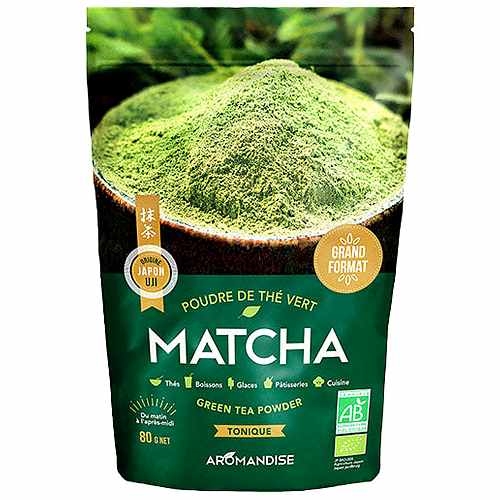 Matcha grøn te pulver Økologisk - 80 g - Aromandise