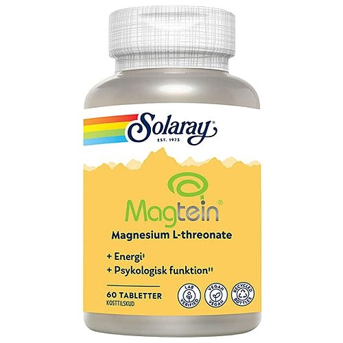 Magtein Magnesium L-threonate - 60 Tabletter - Solaray