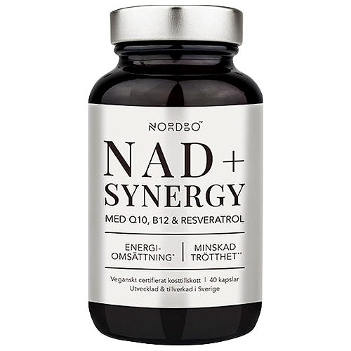 Nordbo NAD+ Synergy - 40 Kapsler - NORDBO