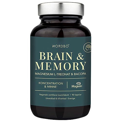 Nordbo Brain & Memory Magnesium - 90 Kapsler - NORDBO