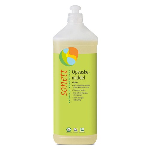 Opvaskemiddel citron Sonett  - 1 ltr - DISCOUNT PRIS