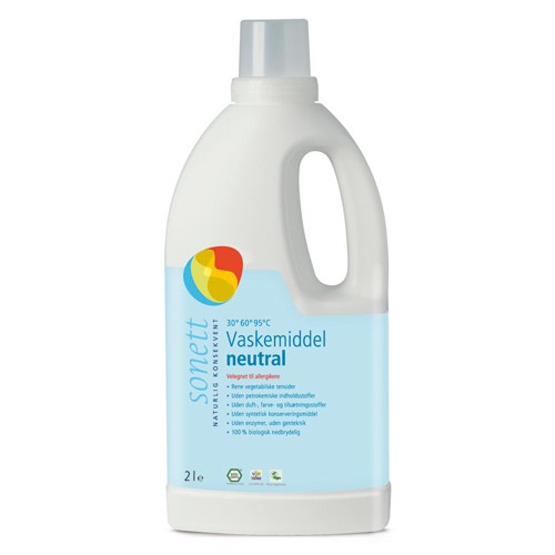 Vaskemiddel flydende neutral - 2 ltr - Sonett 