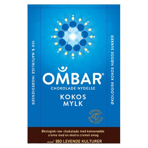 Bar Kokos mylk Ombar Økologisk - 35 gr - Coala\'s Naturprodukter