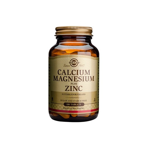 Billede af Calcium Magnesium Zink - 100 tab - Solgar hos Økologisk-Supermarked