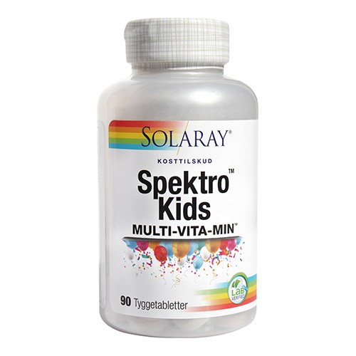 Spektro Kids tyggetablet m. bærsmag - 90 tab - Solaray