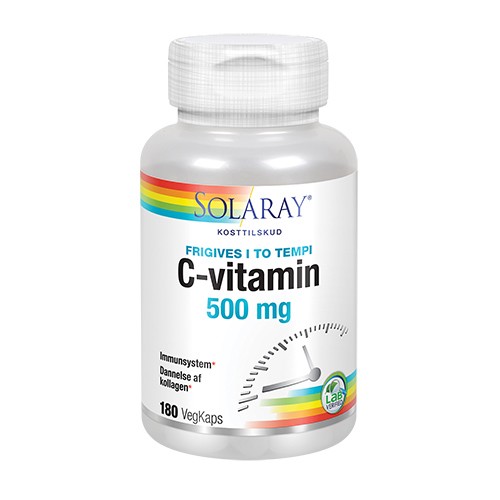 C-vitamin 500 mg - 180 kap - Solaray