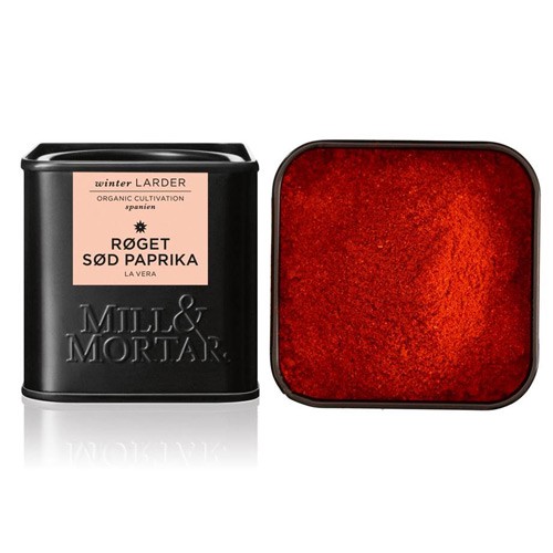 Paprika røget sød Økologisk - 50 gr -  Mill & Mortar